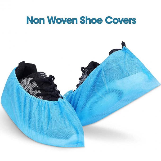 Coperture di scarpe non tessute non scivolose monouso per ospedali Coperture di scarpe PP CPE OEM 1