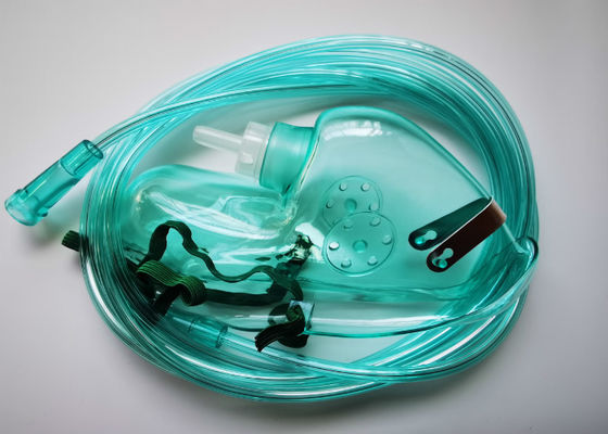 PVC di terapia della maschera di protezione del respiratore dell'ossigeno della tubatura del lume della stella trasparente
