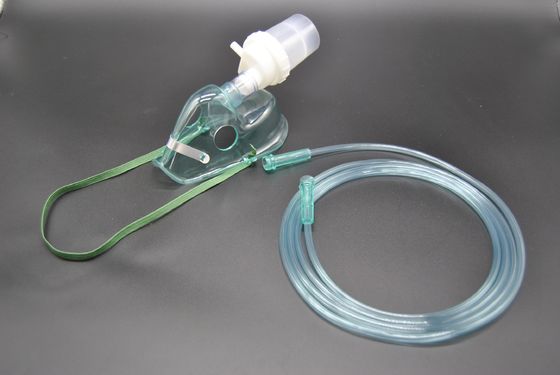 0.4 ml Nebulizzatore per ventilatore a piega trasparente Kit Nebulizzatore per adulti verde Maschera