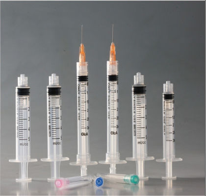 Tre parti Luer Lock Siringhe iniettabili usa e getta concentriche sterilizzate con EO