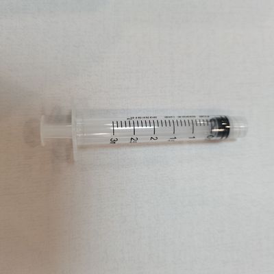 Seringhe Luer Lock Concentriche Sterilizzate Da EO Tre Parti 3ml Per Iniezioni