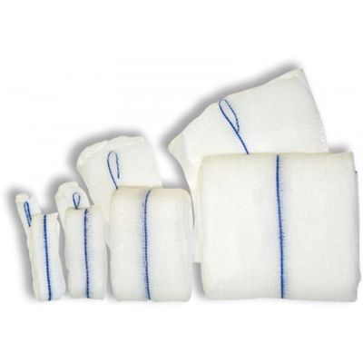 Prodotti medici in cotone 100% Produttore di tamponi a gas monouso tamponi a gas assorbenti bendage sterile bianco per ferite