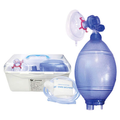 Rianimatore manuale del PVC del rianimatore del pallone-Ambu di emergenza artificiale manuale eliminabile medica della maniglia