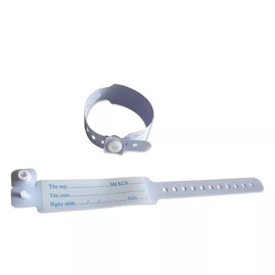 Pvc braccialetto per l'identità medica Consumabili medici Confortevole Dispositivo resistente all'acqua e resistente all'acqua Braccialetto per l'identità