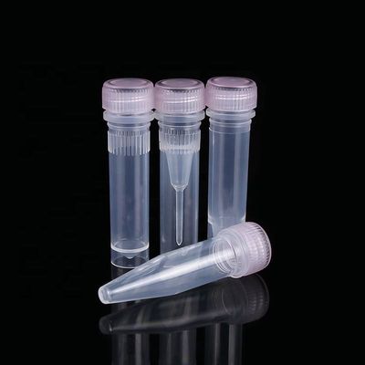 metropolitana inferiore conica del campione della metropolitana di 1.5ml Microcentrifuge con il cappello della vite