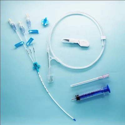 Catetere venoso centrale Kit medico CVC a tripla luce per l' somministrazione di farmaci e il monitoraggio della pressione venosa centrale