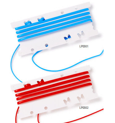 Cicli vascolari: supporto flessibile e durevole per il posizionamento e la protezione vascolare blu rosso bianco giallo identificare il vaso